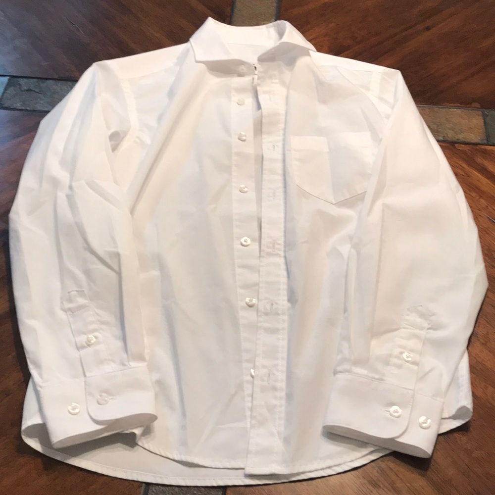 Boys white button down size 14
